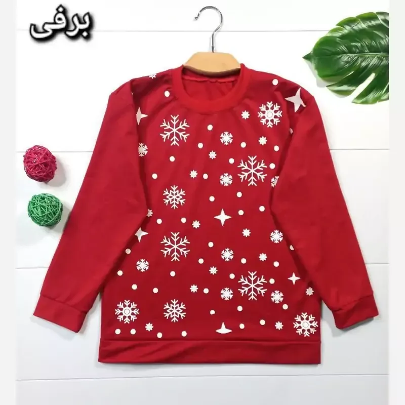 بلوز زنانه یقه گرد طرح دار جنس دورس مناسب سایز 36 تا 44