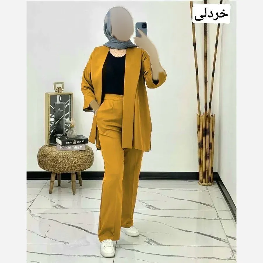 ست مانتو و شلوار میکرو کجراه طناز فری سایز