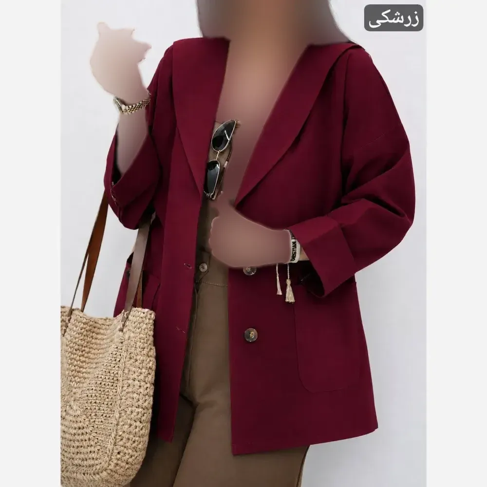 مانتو کتی یقه آرشال جنس کتان لنین نچرال