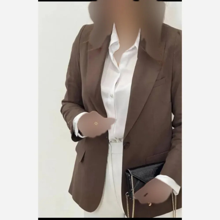 کت تک زنانه کرپ مازراتی پاپیون دار سایزبندی رنگارنگ