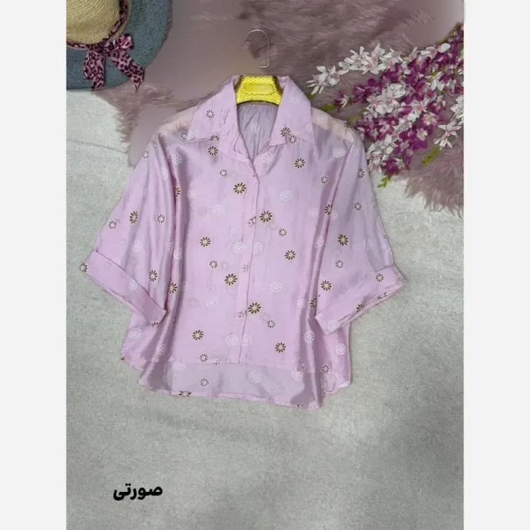 شومیز عروسکی بابونه جنس پری شیشه ای درجه یک فری سایز