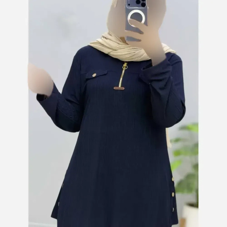 ست تونیک و شلوار کریشه زنانه فری سایز
