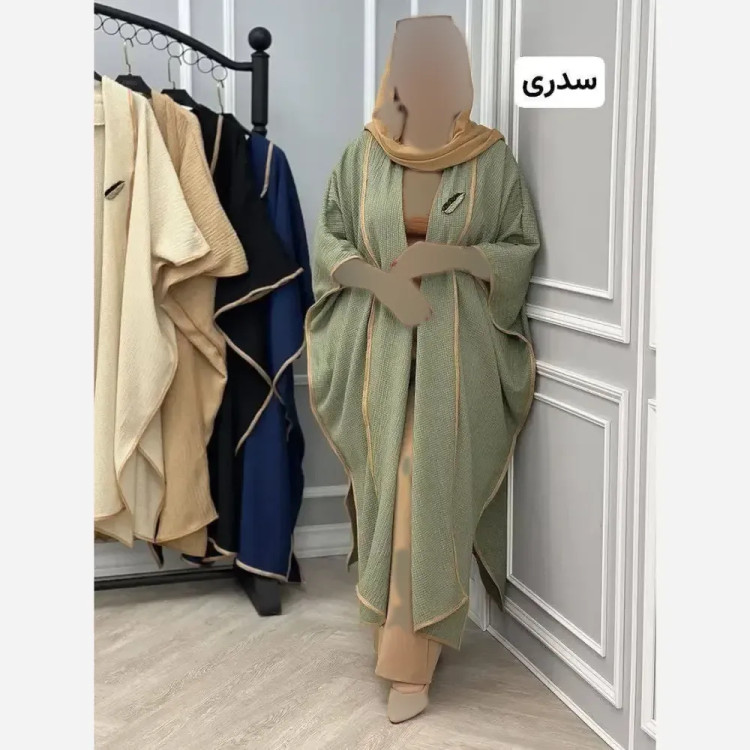مانتو حصیری بلند زنانه فری سایز خنک و سبک