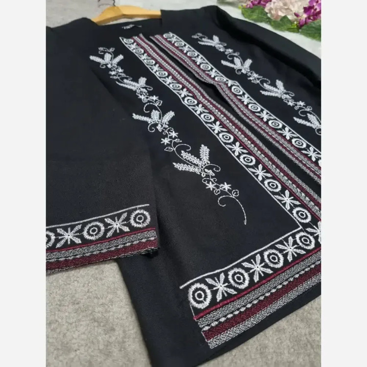 کت مانتویی لنین گلدوزی شده نازنین فری سایز