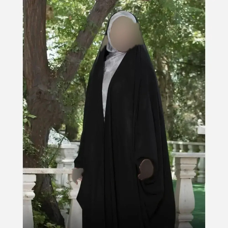 چادر جده عربی اصیل مشکی جنس کن کن ندا مروارید