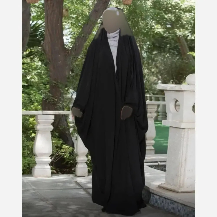 چادر جده عربی اصیل مشکی جنس کن کن ندا مروارید