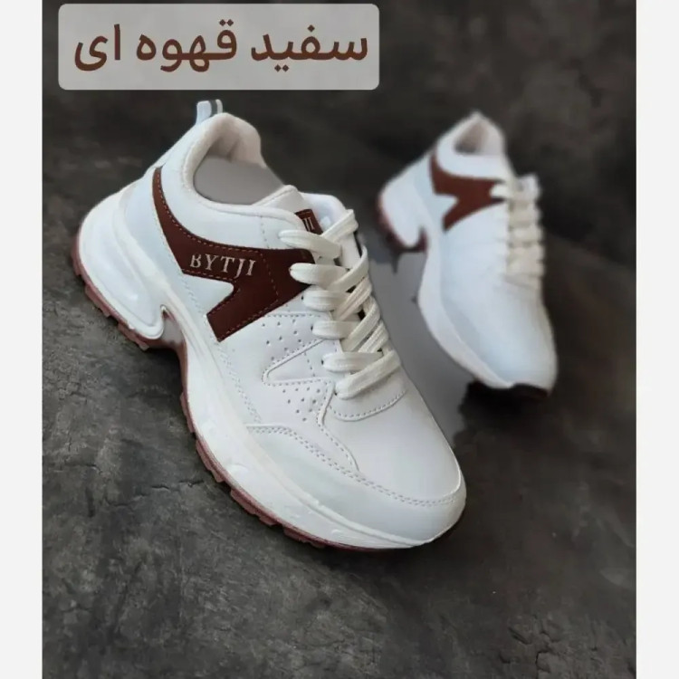 کتونی لژدار طبی چرم زنانه مدل بایتجی