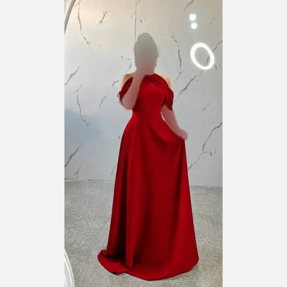 لباس مجلسی زنانه جنس مازاراتی اعلا قد 160 سنگدوزی شده
