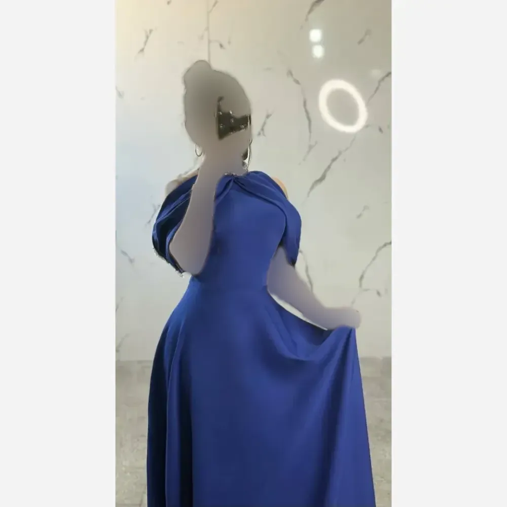 لباس مجلسی زنانه جنس مازاراتی اعلا قد 160 سنگدوزی شده