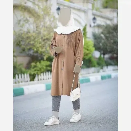 مانتو ابروبادی مدل ابر مناسب تمام فصلها سایز بزرگ