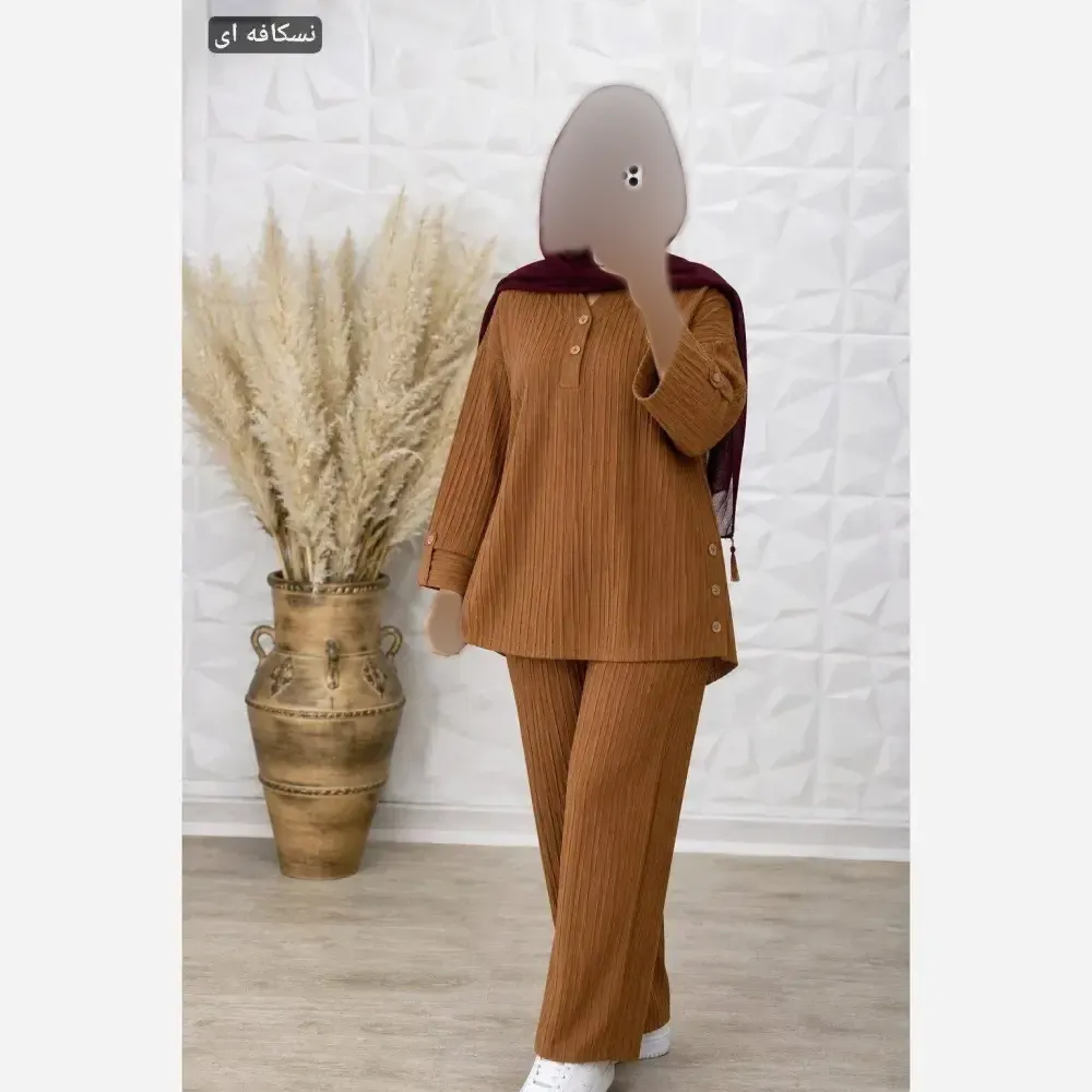 ست شومیز و شلوار نیم بگ زنانه سوپرایوا درجه یک فری سایز