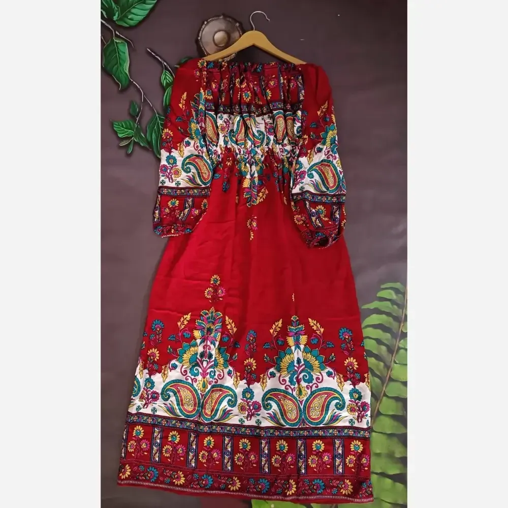 ساحلی نخی ترانه رنگ زرشکی فری سایز 38 تا 44