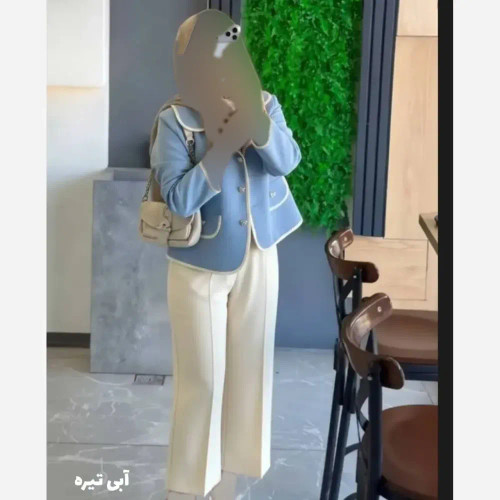 کت و شلوار زنانه دبل مازراتی لاریس فری سایز آبی تیره