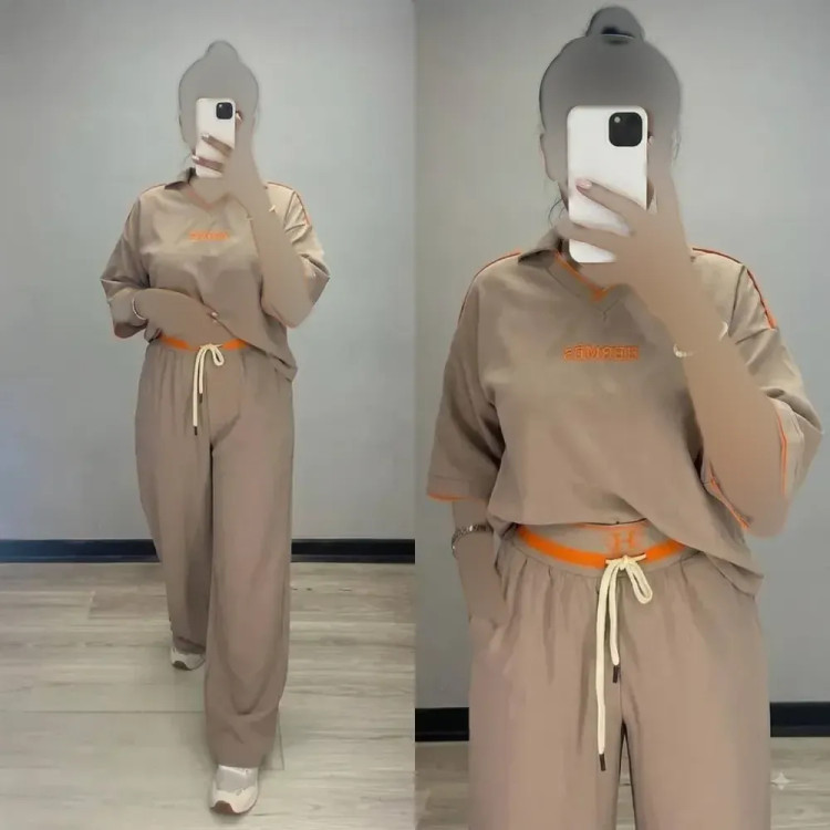 ست بلوز و شلوار زنانه طرح هرمس جنس اویشو فریسایز