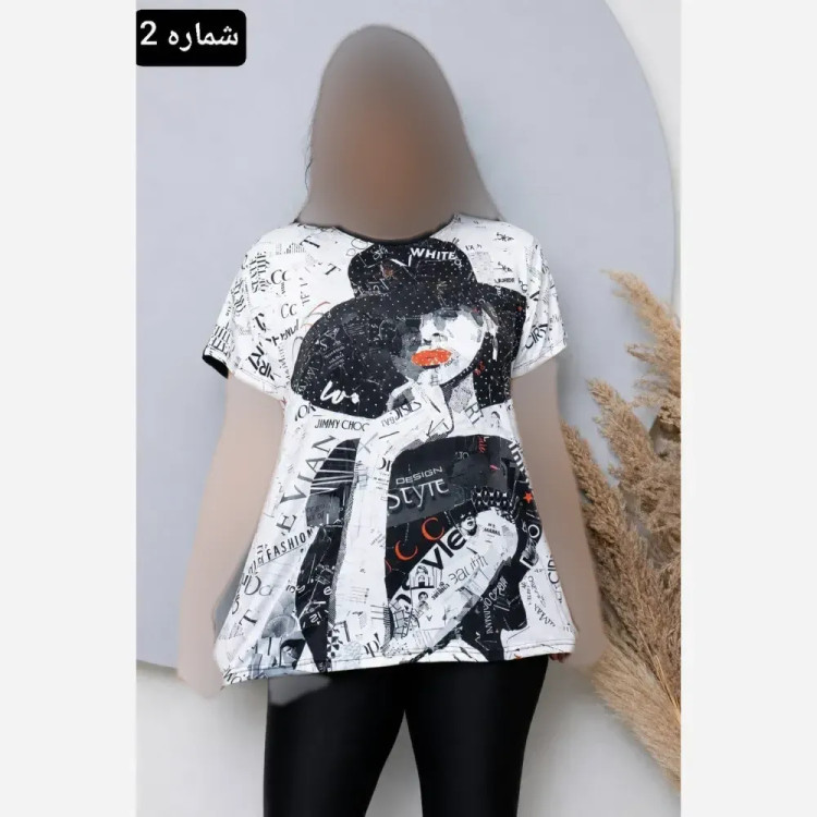 تونیک زنانه الیزه نگین دار مجلسی سایز بزرگ