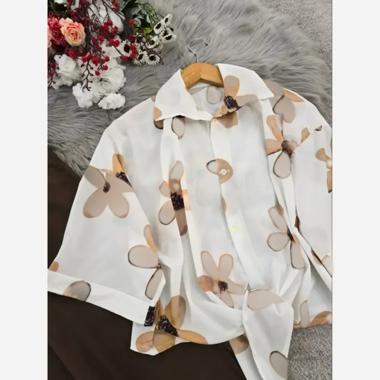 ست شومیز گره ای بوگاتی و دامن لنینت فری سایز