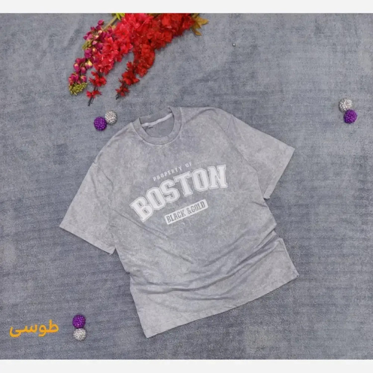 تیشرت سنگشور BOSTON کیفیت عالی قواره دار