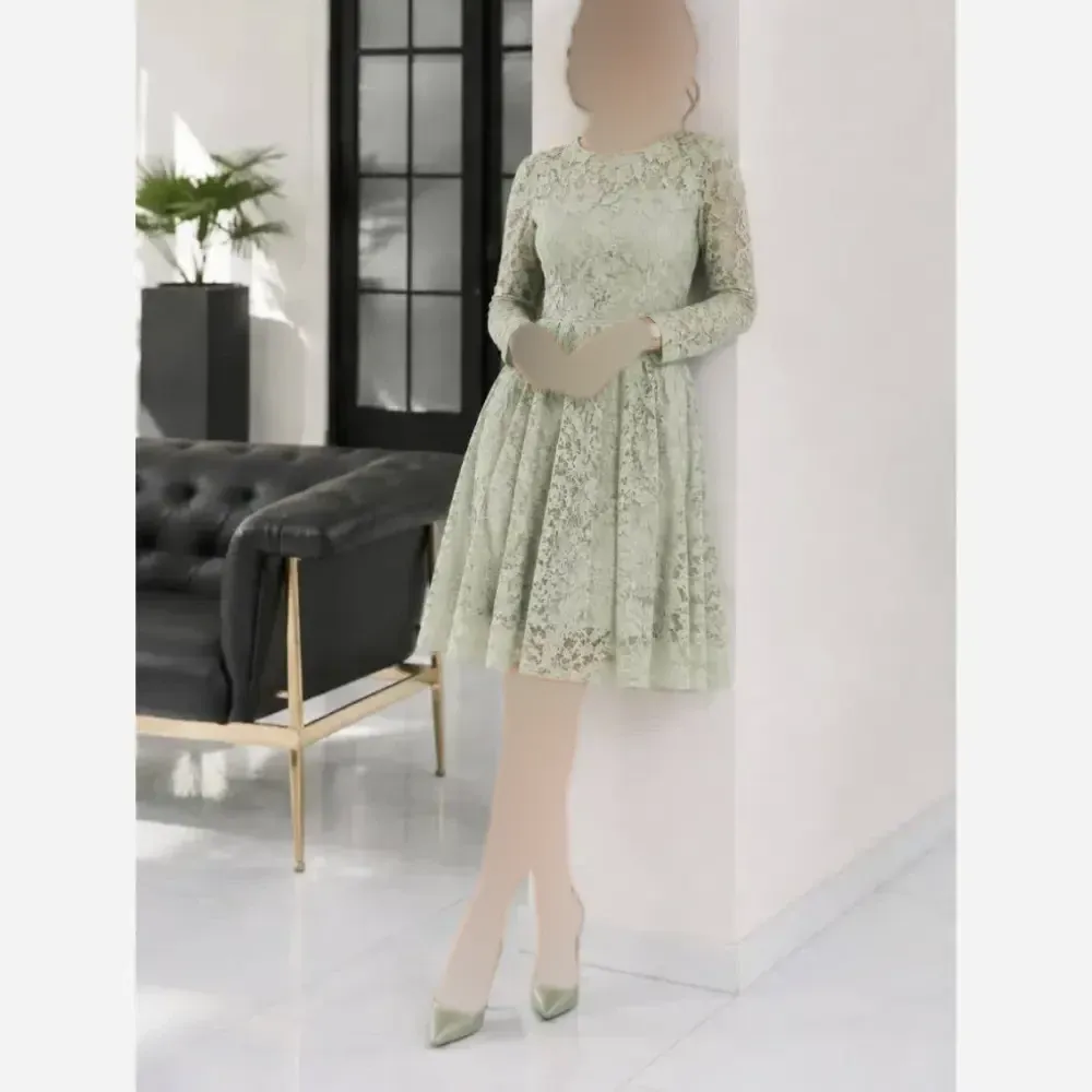 ست لباس عروسکی مدل ستین دانتل کره برجسته سایز بندی متنوع