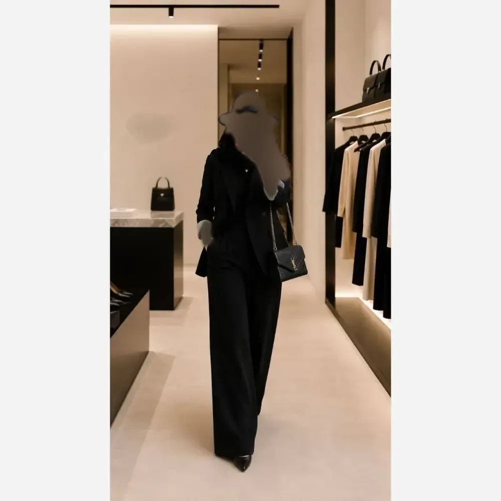 ست کت شلوار زنانه مدل حسنا جنس لنین وارداتی گرم بالا