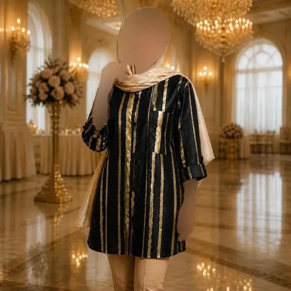 مانتو زنانه بوگاتی درجه یک رنگ نسکافه ای فری سایز آستین پاگن دار