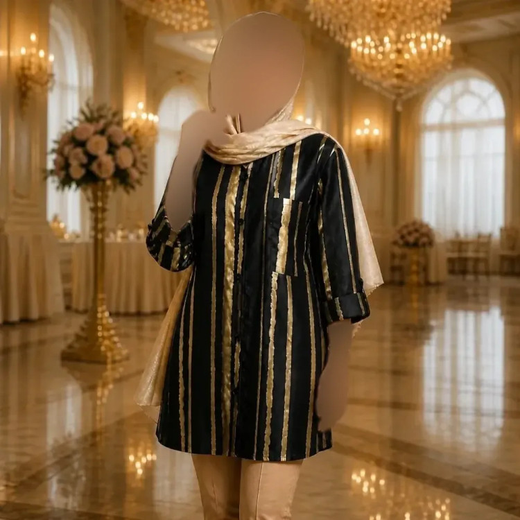 مانتو تبسم بوگاتی گرم بالا نسکافه ای فری سایز