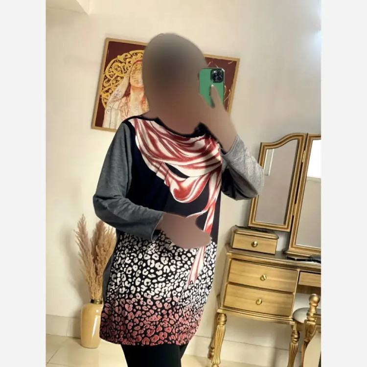 تونیک قواره دار زنانه جنس گلکسی و فانریپ سایز فری 38 تا 48