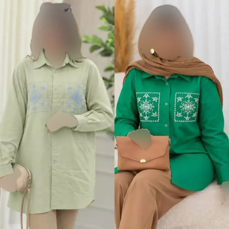 تونیک مانتویی لنین آنزیم شده درجه یک مدل کاکوتی فری سایز