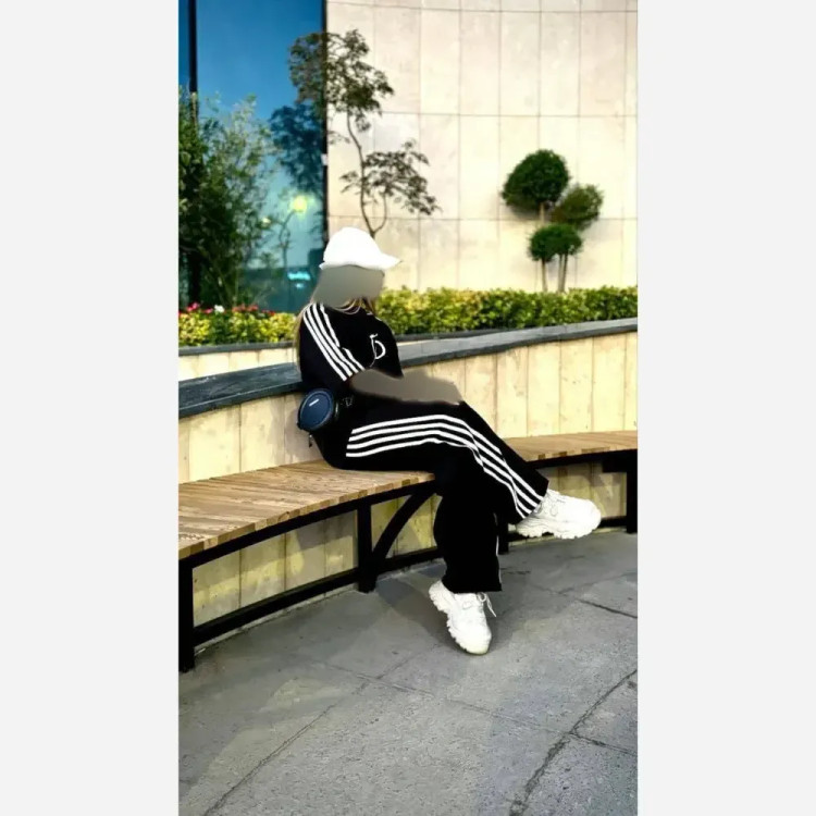 ست بامبو اسپان کشی زنانه رنگ مشکی فری سایز