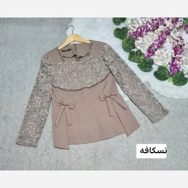 شومیز زنانه مازراتی و گیپور مدل روژان