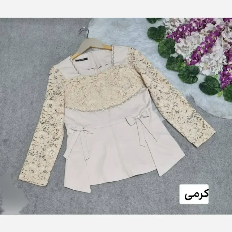 شومیز زنانه مازراتی و گیپور مدل روژان