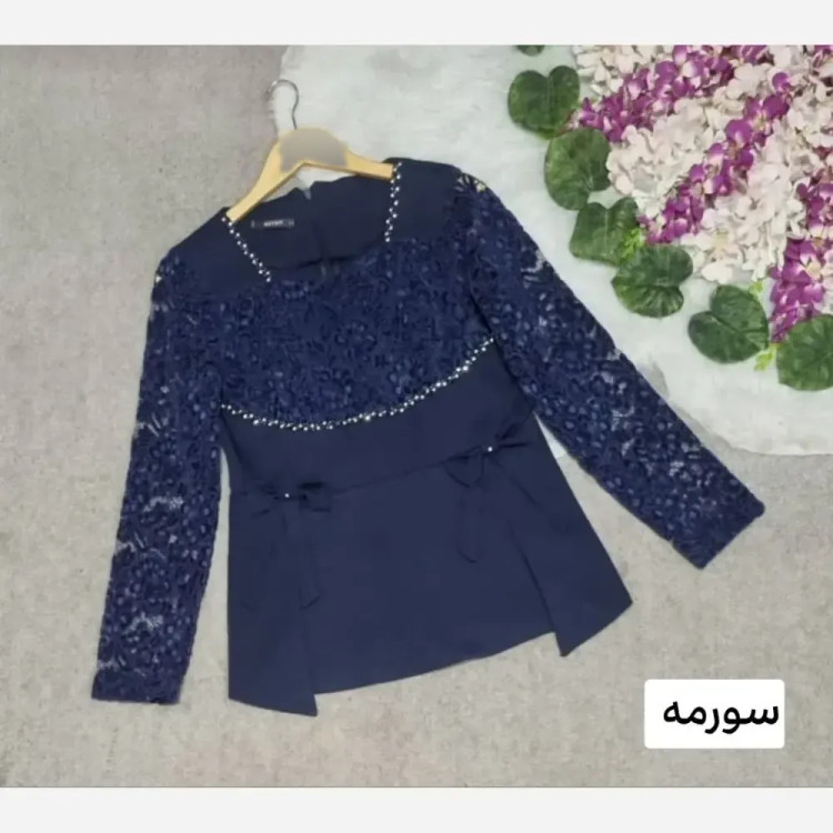 شومیز زنانه مازراتی و گیپور مدل روژان