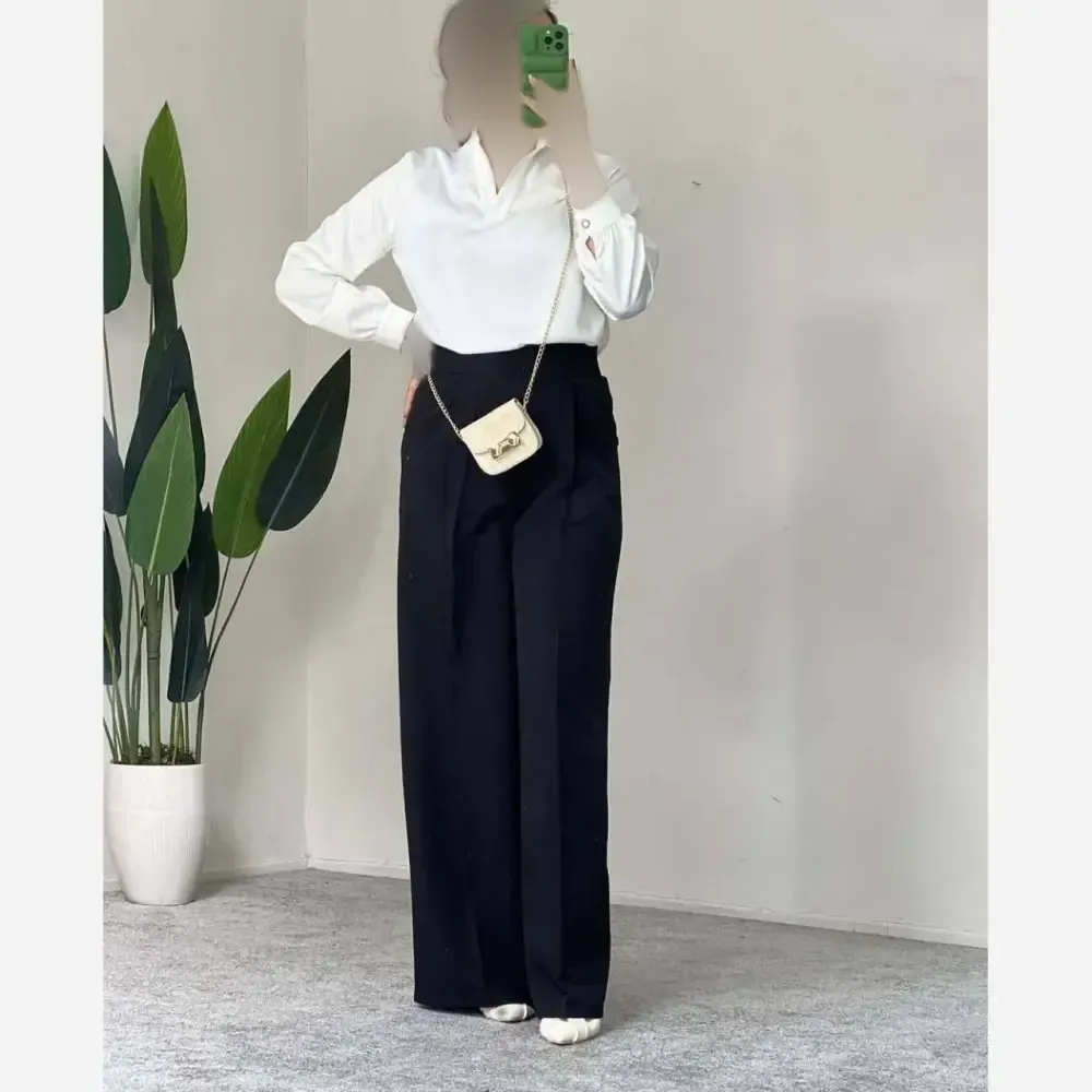 شلوار بگ مازراتی مشکی قد 100 سایز 42 تا 48
