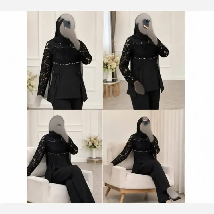 شومیز زنانه مجلسی مازراتی و گیپور مدل روژان