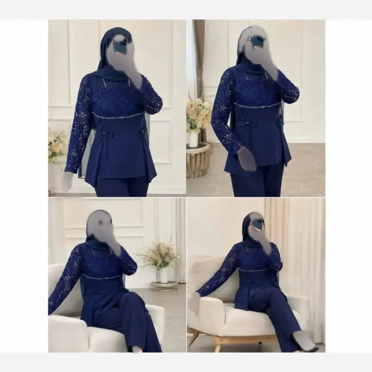 شومیز زنانه مجلسی مازراتی و گیپور مدل روژان