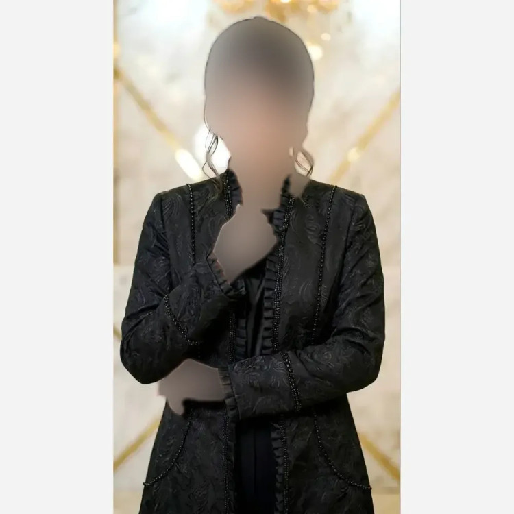 ست کت شلوار مجلسی زنانه ژاکارد و مازراتی طرح دار