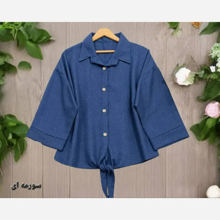 شومیز گره ای شانتون سوپر شانتون اعلا فری سایز 38 تا 48