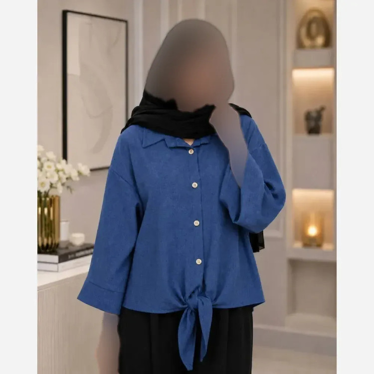 شومیز گره ای شانتون سوپر شانتون اعلا فری سایز 38 تا 48