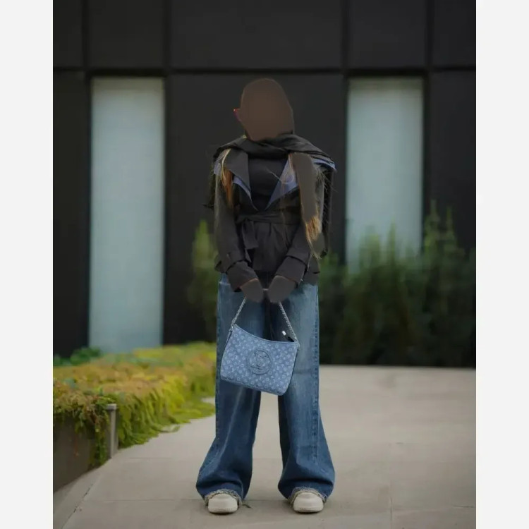 کتی فرخ کتان کشی اعلا فری سایز 38 تا 46 مشکی طوسی نسکافه ای