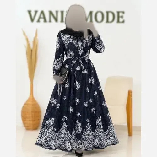 پیراهن ساحلی زنانه جنس بوگاتی درجه یک آستین دار مدل محبوبه