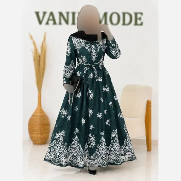 پیراهن ساحلی زنانه جنس بوگاتی درجه یک آستین دار مدل محبوبه