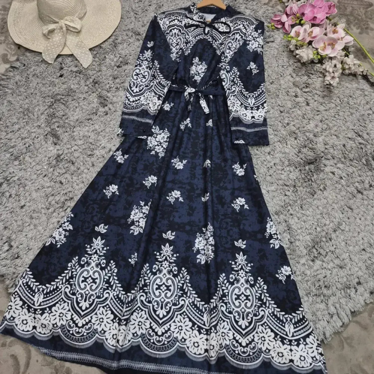 پیراهن ساحلی زنانه جنس بوگاتی درجه یک آستین دار مدل محبوبه