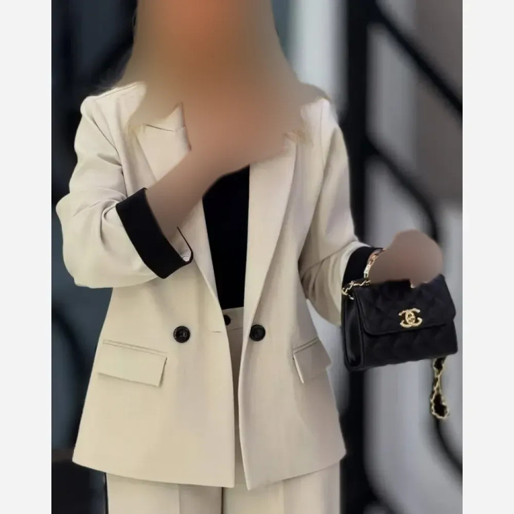 ست ساحل بهاره کت و شلوار کتان کشی اعلا فری سایز 38 تا 46