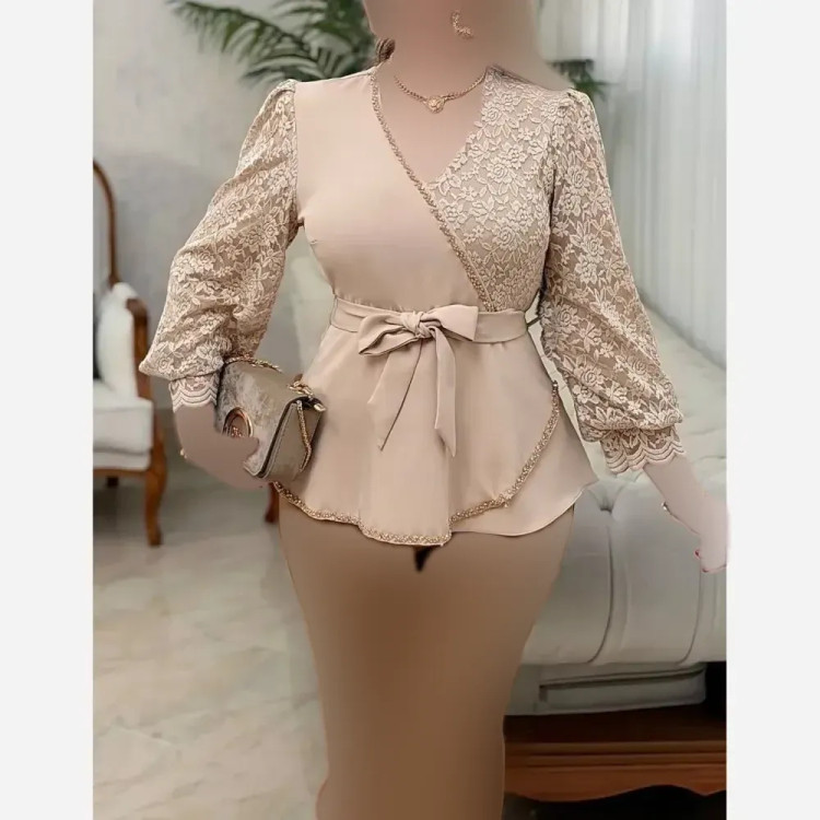 شومیز مازراتی و گیپور گلوریا مزون دوز رنگ بندی متنوع
