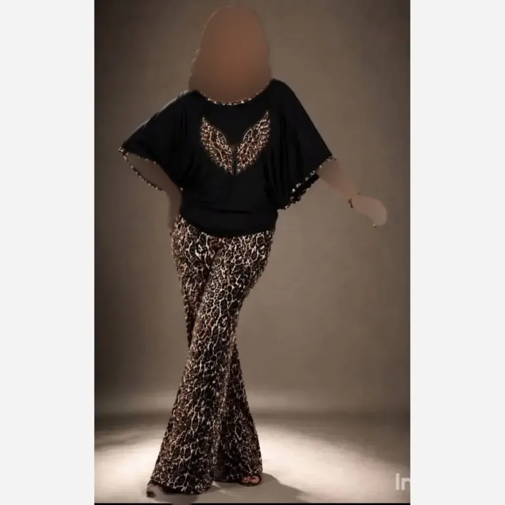 ست لباس زنانه طرح پرنده جنس فلامنت و گیاهی فری سایز 36 تا 50