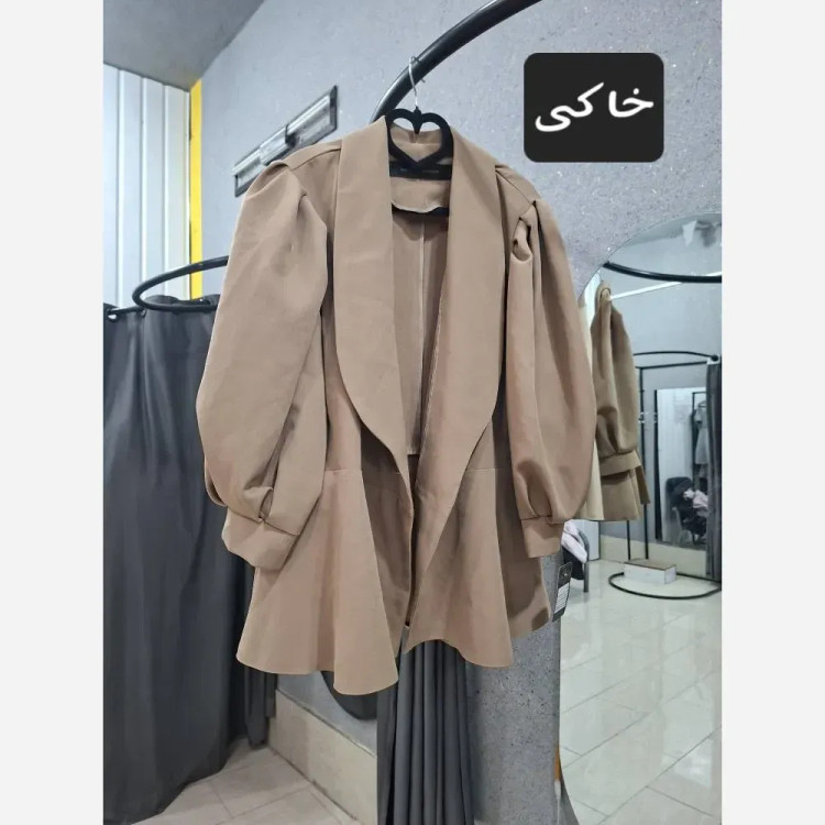 کت زنانه مازراتی کمربنددار رنگی سایزبندی