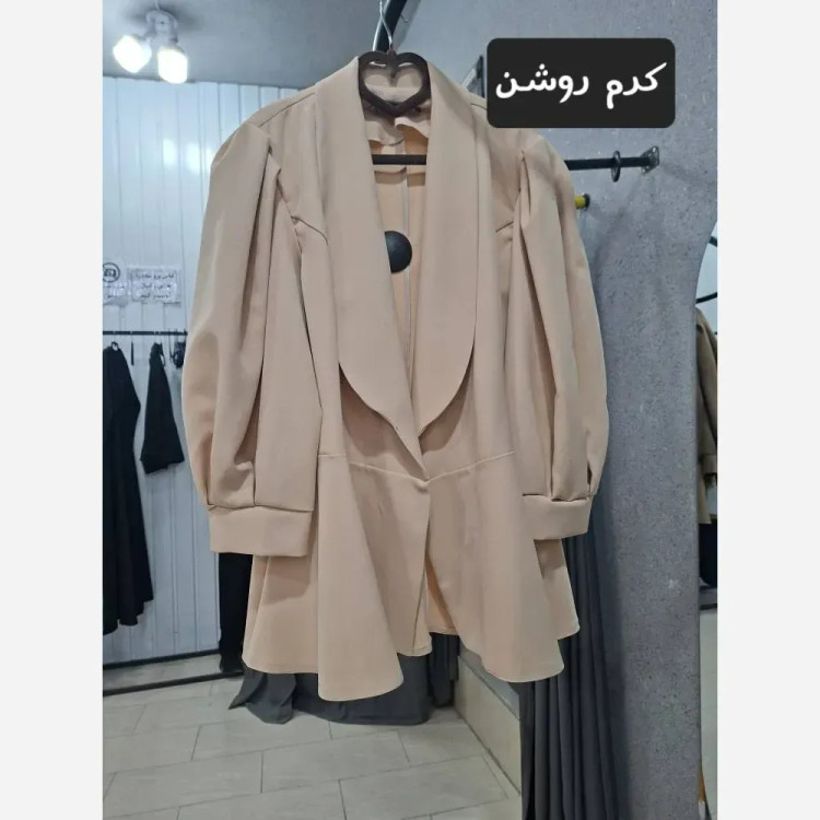 کت زنانه مازراتی کمربنددار رنگی سایزبندی