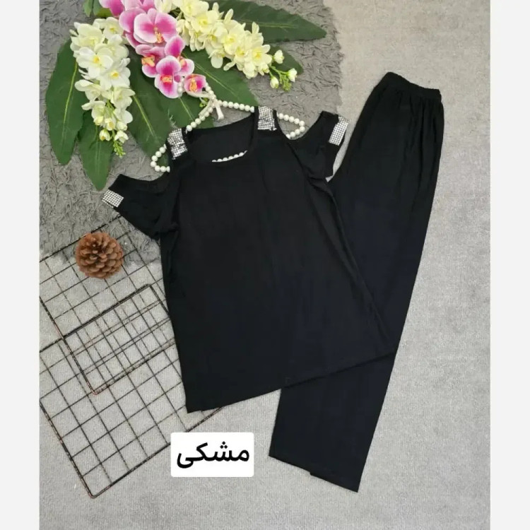 ست زنانه ویسکوز کش مدل دلبرانه فری سایز
