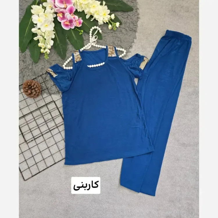 ست زنانه ویسکوز کش مدل دلبرانه فری سایز