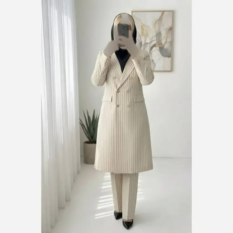 کت و شلوار اداری زنانه حسنا جنس سوپر پلاس مازراتی دیپلمات