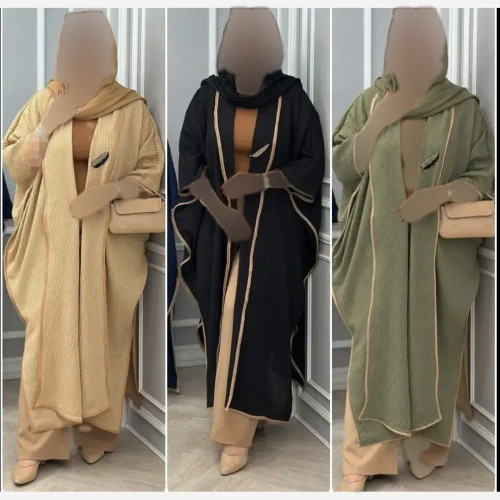 مانتو حصیری مدل میخک قواره آزاد فری سایز 38 تا 52 رنگ کرم و نسکافه ای